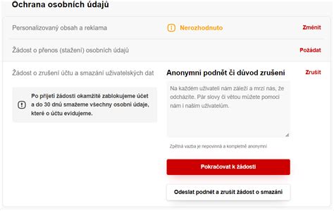 Podrobný návod, jak zrušit email na Seznamu